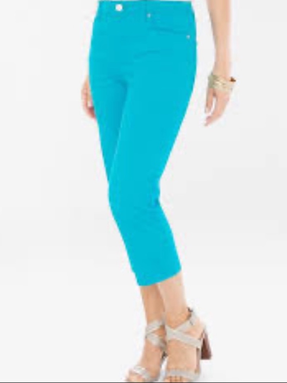 NWT Chico’s Slim Leg Sateen Capri Pants